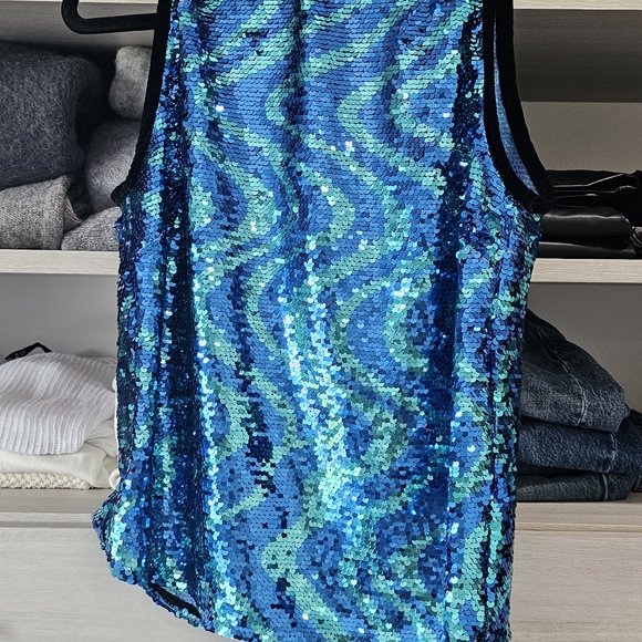 Blue sequin Zara outfit New - Picture 2 of 5